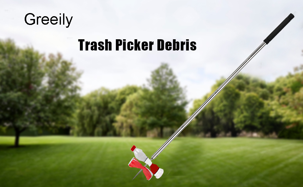 Greeily Trash Picker Upper Grabber, 62inch Trash Pickup