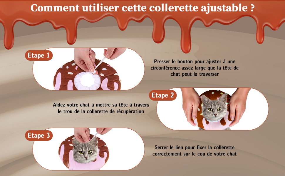 Opopark Collier De Recuperation De Chat Collier De Recuperation Confortable Collerette De Protection Collerette Pour Chiens Pour Chats Mignon S Amazon Fr Animalerie
