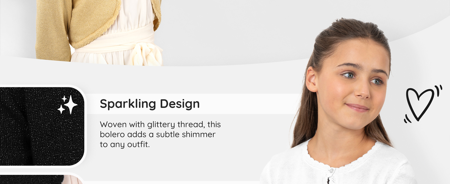 Product advertisement showing sparkling design text element with decorative star and heart symbols.