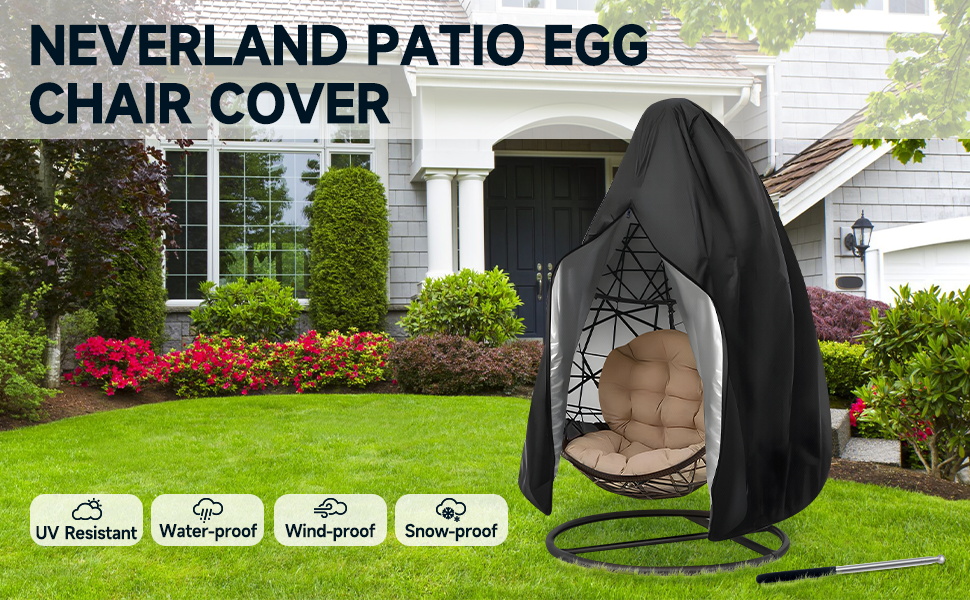 NEVERLAND Large Egg Chair Cover Garden Chair Covers Egg Chair Covers