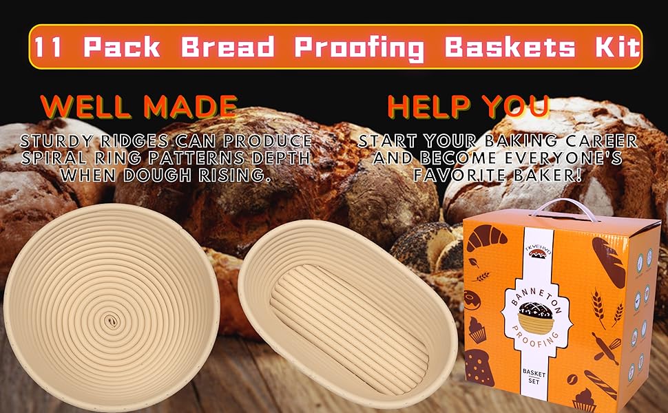 11 Pcs Bread Proofing Kit A Great Family Set 10 inch