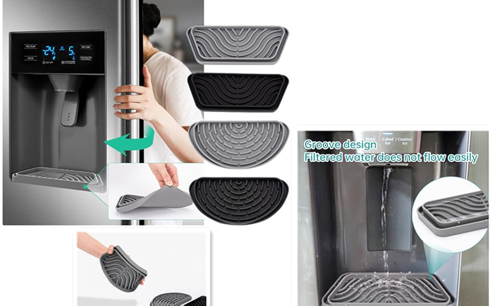 kuangMEIX Cuttable Refrigerator Drip Tray Catcher For