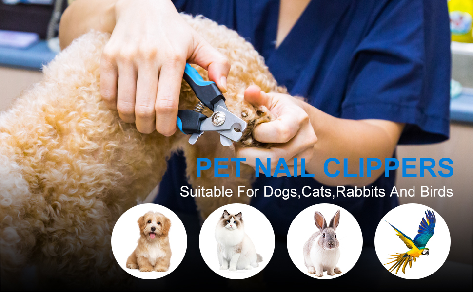 AIMI Dog & Cat Pets Nail Clippers Trimmers Safety Guard to