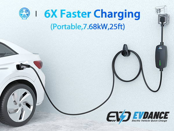 Amazon.com: Level 2 EV Charger 32A Fast Charging, 7.68KW