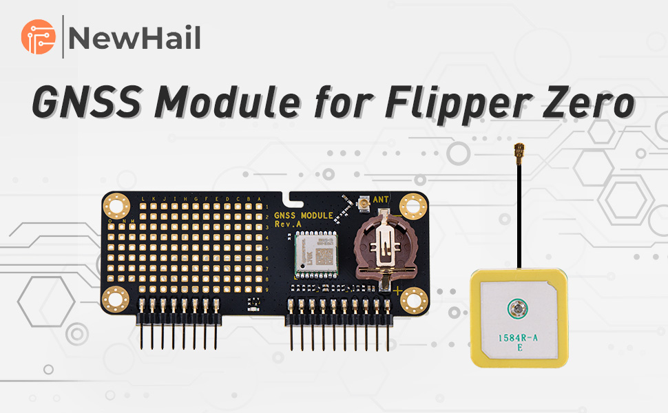 NewHail GNSS Modul Empfänger für Flipper Zero, unterstützt GPS, BeiDou ...
