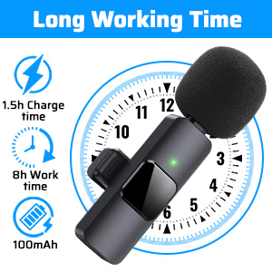 k9 dual microphone , portable , durable , noise cancellation , type c, iphone , hd sound