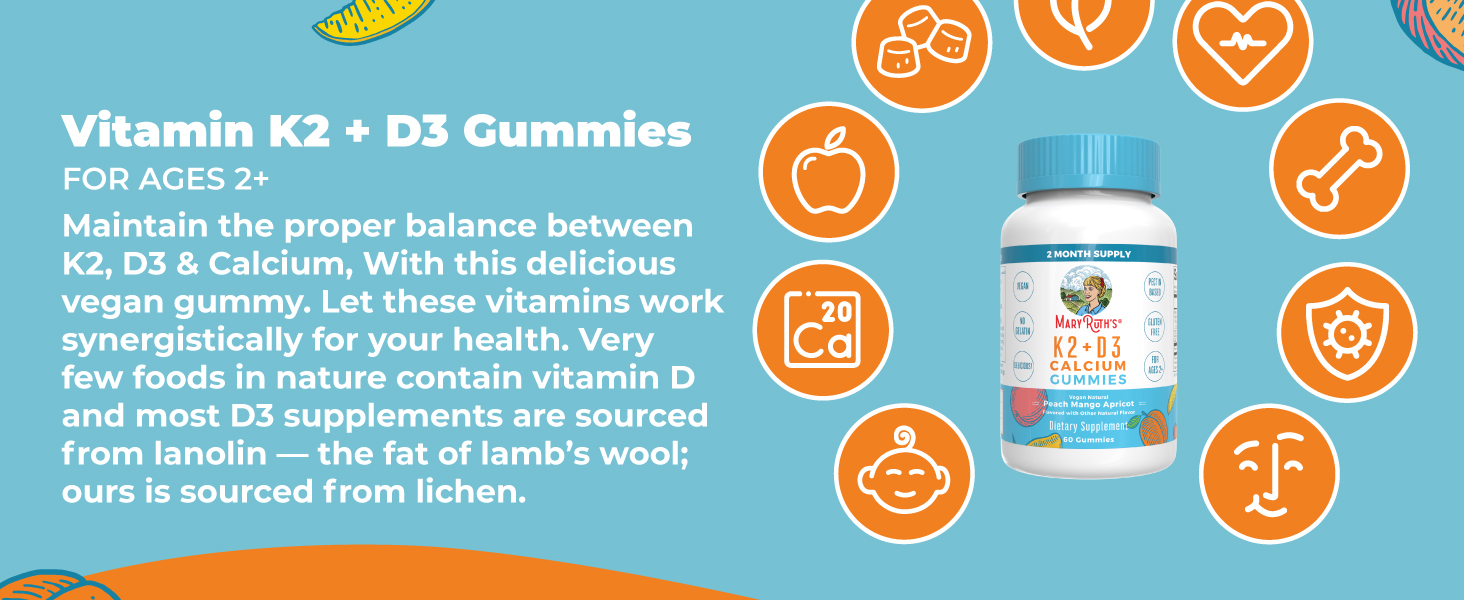 K2 + D3 Calcium Gummies