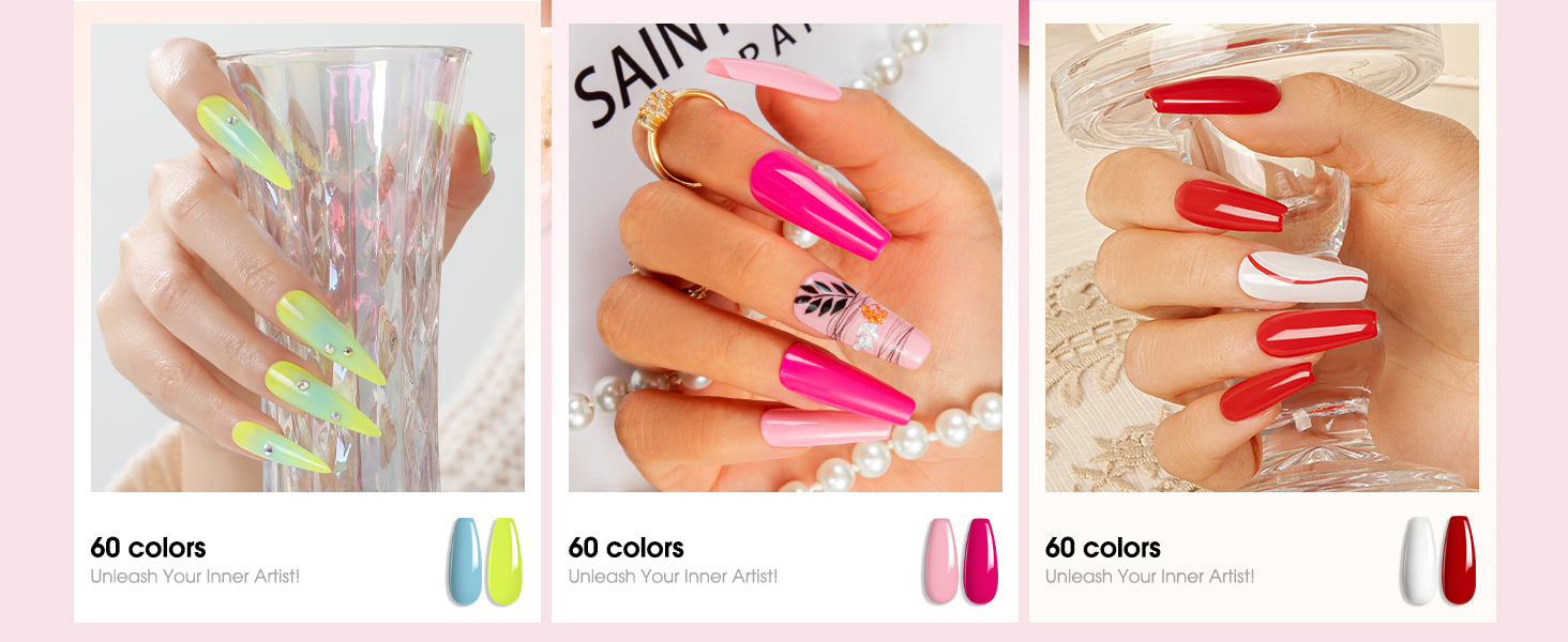 pink gel nail polish