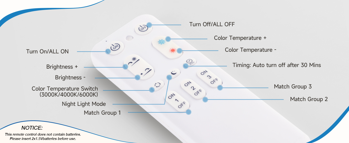 CASENKE Ceiling Light LED Lighting 30W 3000LM Led Light Dimmable with