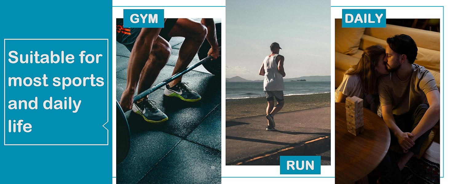 Suitable for most sports and daily life