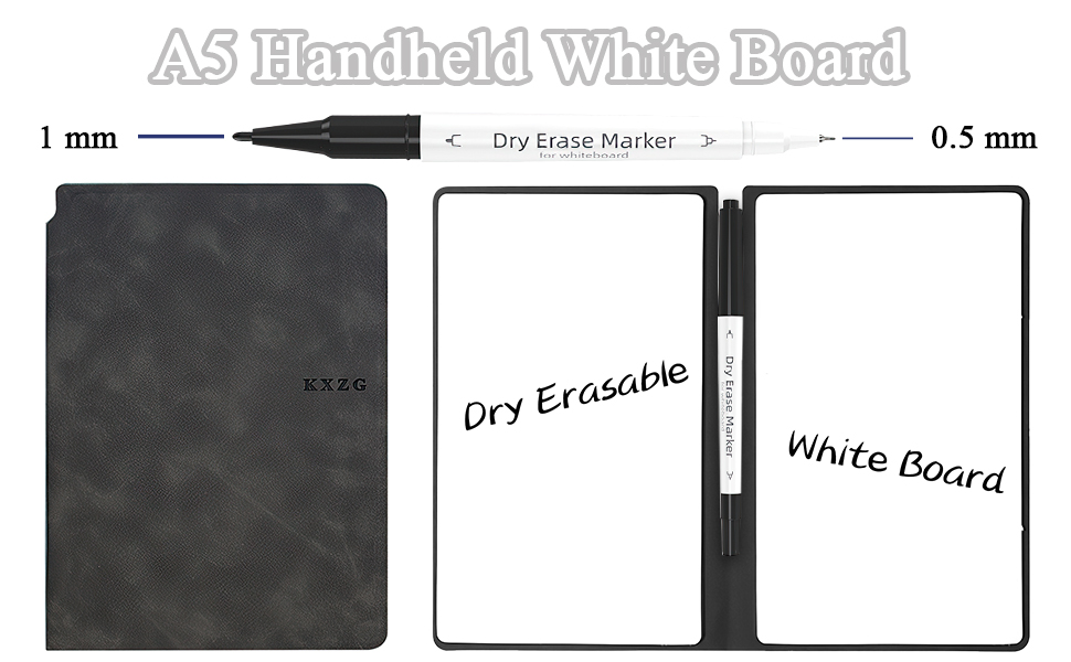 SAYEEC Whiteboard Notebook, Portable Dry Erase Board with