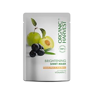 Organic Harvest Brightening Sheet Mask 30ml