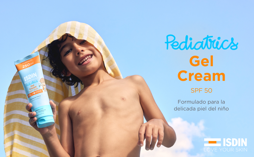 ISDIN Fotoprotector Pediatrics Gel Cream SPF 50+, Protector Solar Corporal para niños y bebes