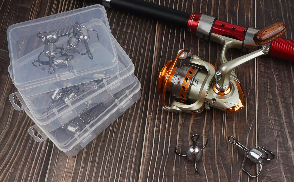 Snagging Weighted Treble Hooks, 5pcs Snagging Hooks Large Weighted