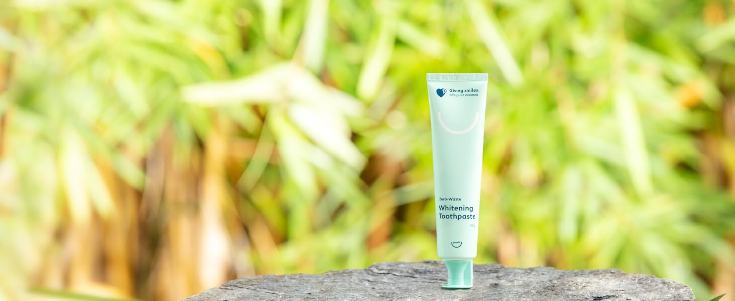 Pearlii ZeroWaste Whitening Toothpaste, Developed and Designed in Australia, Contains Fluoride