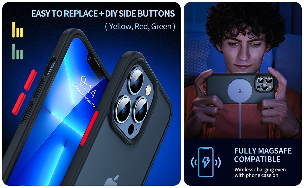 SmartDevil Shockproof Case for iPhone 13 Pro [Military Grade Shockproof