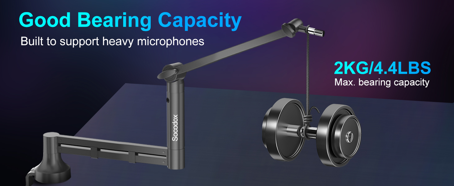 low profile boom arm
