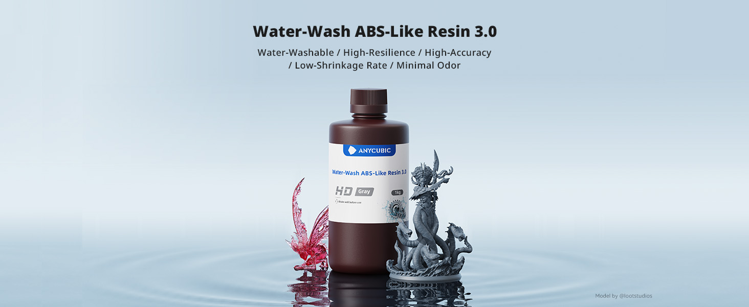 water washable abs like resin 3.0