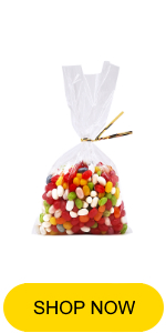 clear goodie bags with ties, candy goodie bags, popcorn bags clear