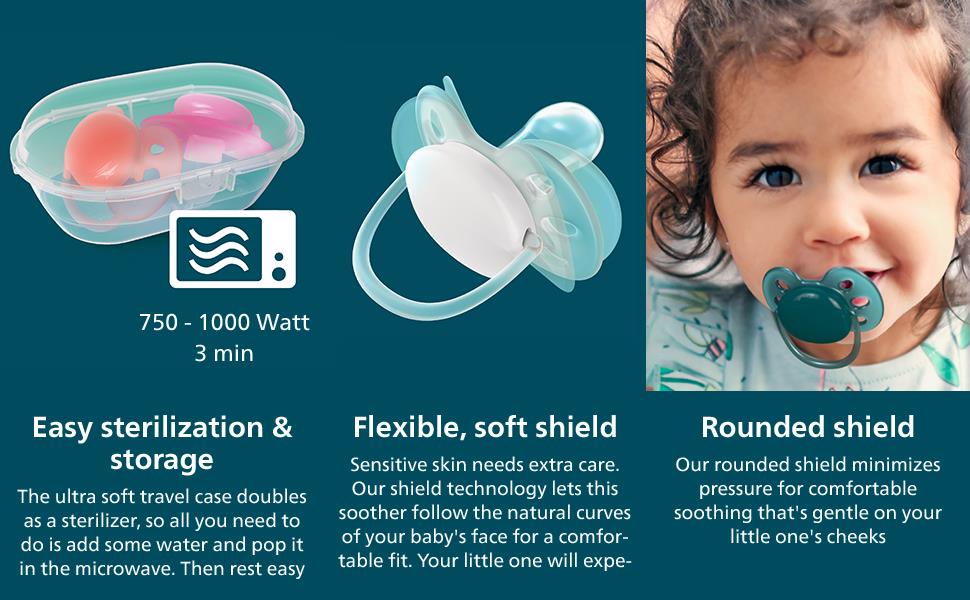 Philips Avent Ultra Soft Pacifier 2 Pack BPAFree Dummy for Babies from 618 Months (Model
