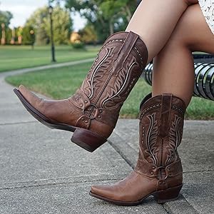 Amazon.com | Soto Boots Women's Harness Cowboy Boots M50039