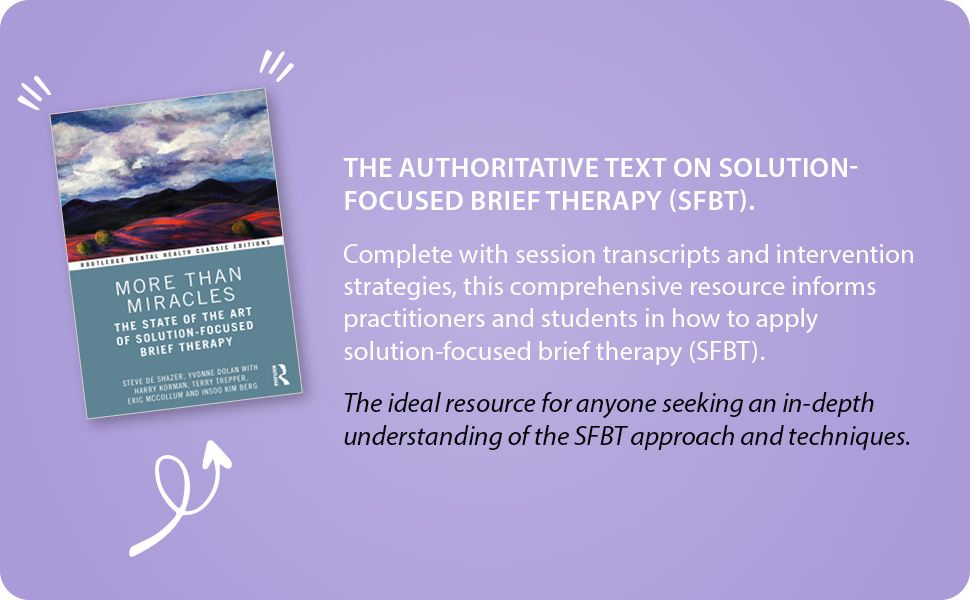 More Than Miracles - 解決志向短期療法 More Than Miracles - 解決志向短期療法 More Than Miracles