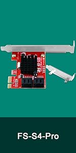 Amazon.com: FebSmart PCIE 3.0 to 4-Ports 6Gbps SATA III