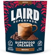 Laird Superfood Non-Dairy Coffee Creamer Mocha, Shelf-Stable Superfood Non-Dairy Powder Creamer, ...