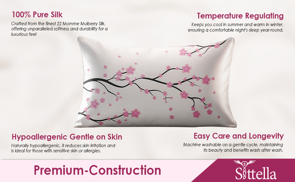 pillow cover , new , white cover ,silk