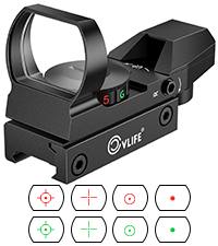 Amazon.com: CVLIFE 1X22X33 Red Green Dot Sight, Reflex Sight