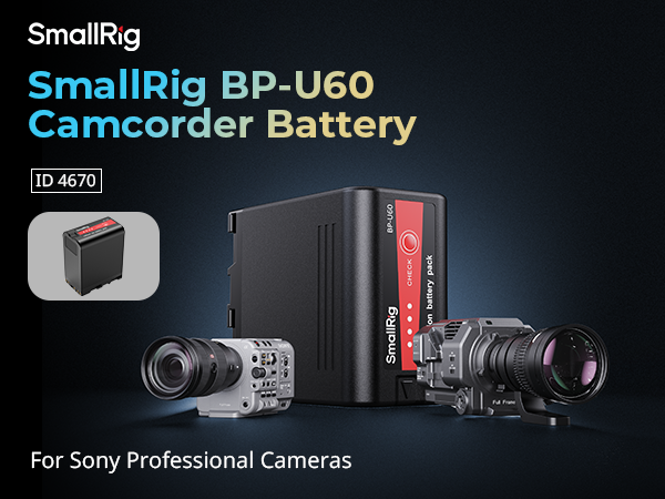 Amazon.com: SMALLRIG BP-U60 Battery, 99Wh / 6800mAh