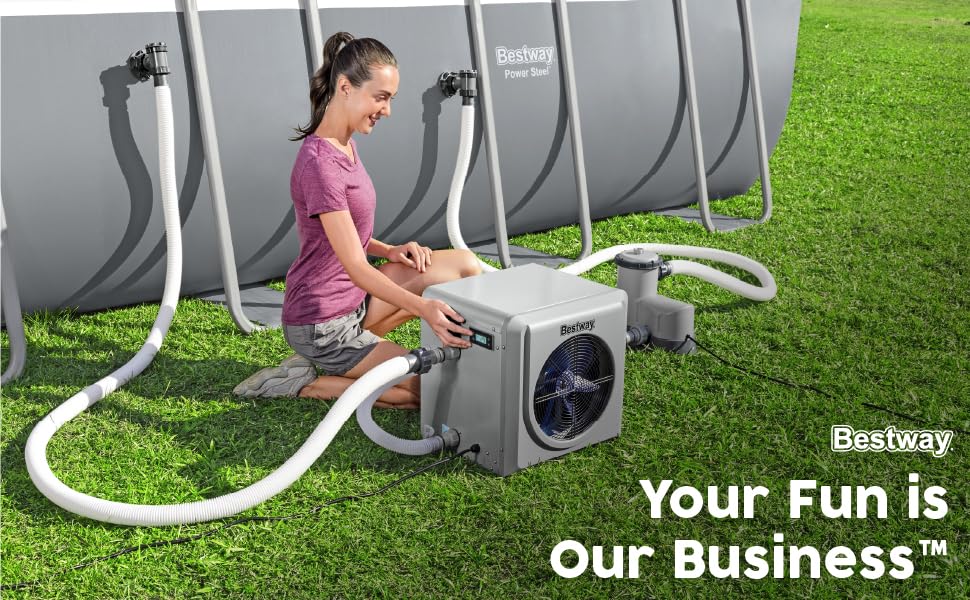 Bestway 58748 Air Source Pool Heater, 4KW EnergyEfficient