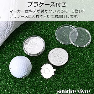 Amazon | [sourire vivre] ゴルフマーカー 大きくて目立つ