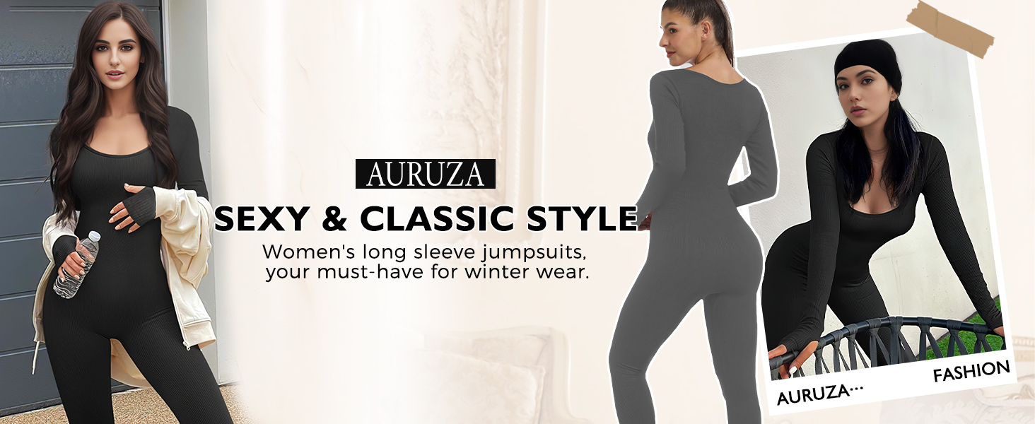 woman long sleev jumpsuit