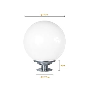 Amazon.co.jp: 翌朝まで点灯!! 明るさ100ルーメン GWSOLAR ボール型 Smart Lighting ソーラーライト