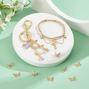 Butterfly Filigree Charms 