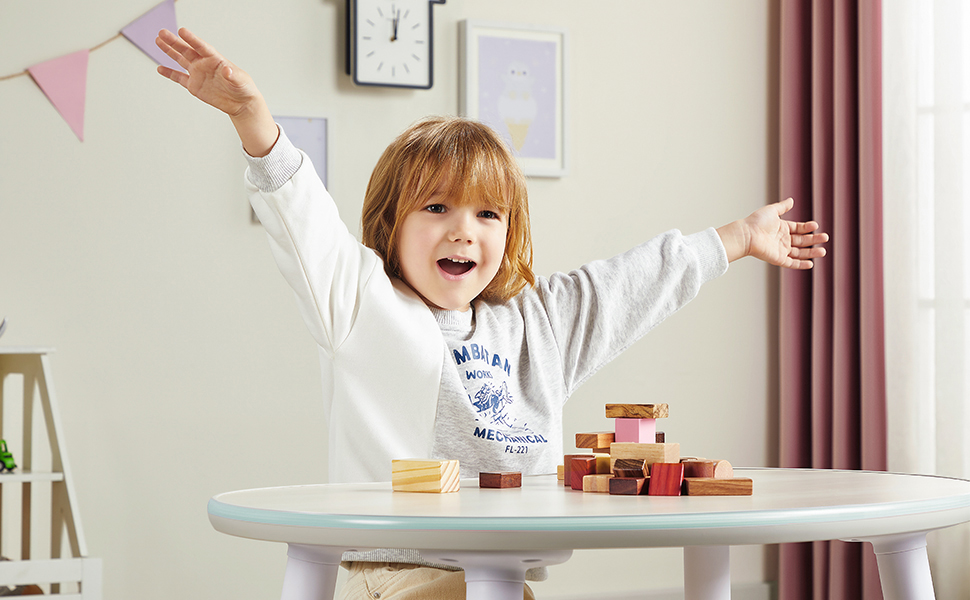 DIOSHOME Children's Table, Wooden MultiActivity Kid