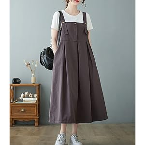 Amazon.co.jp: [ZHONGJUE] ジャンパースカート