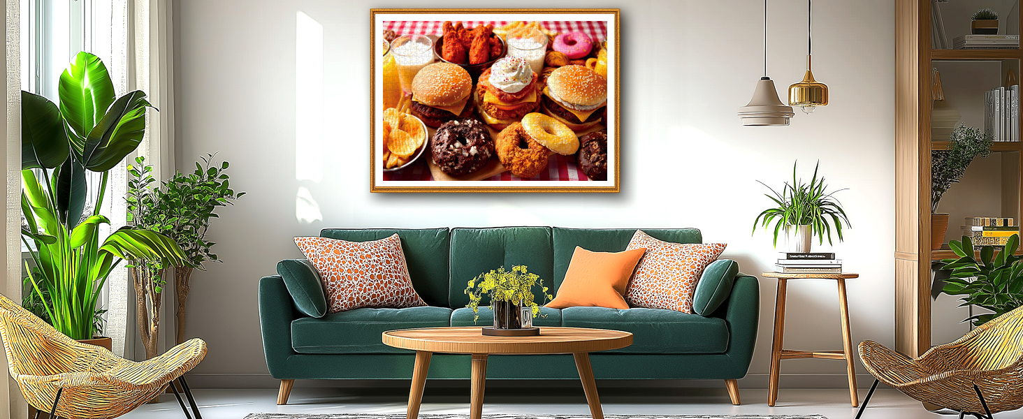 Amazon com: 1000 Piece Jigsaw Puzzle for Adults Fast Food Dessert Feast