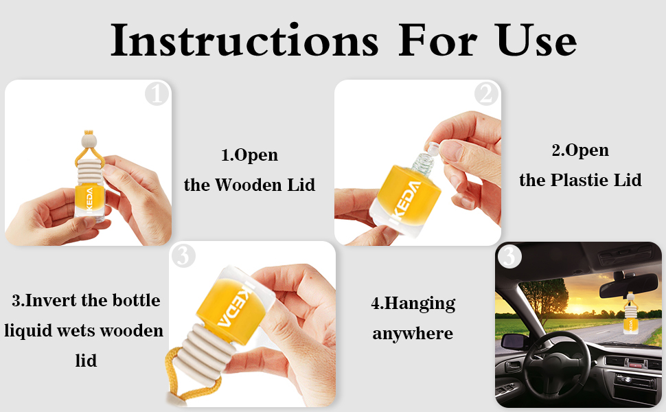 ikeda fragrance Automotive Air Fresheners 4ml Car Scents 45Days Keep Fragrance