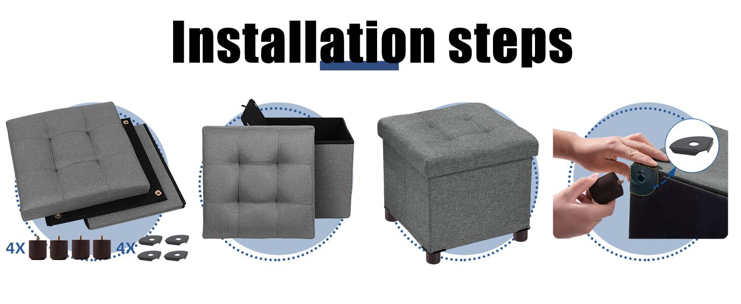 Small Ottoman Storage Box