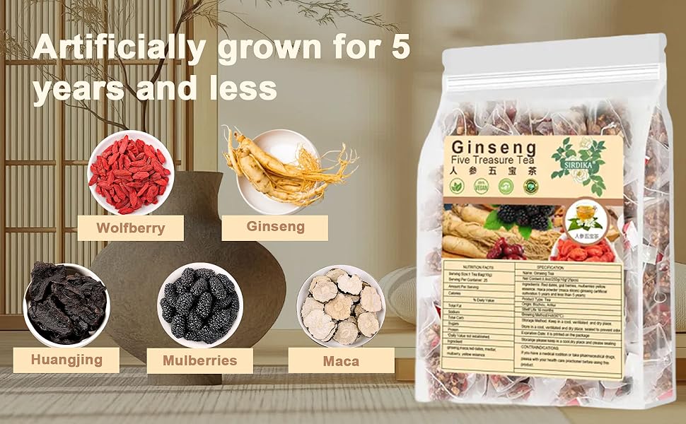 Ginseng Five Treasures Tea