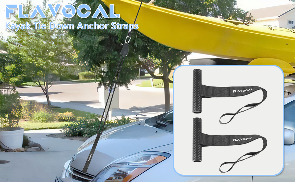 2 Pcs Quick Loop Straps,Kayak Tie Down Anchor Straps for