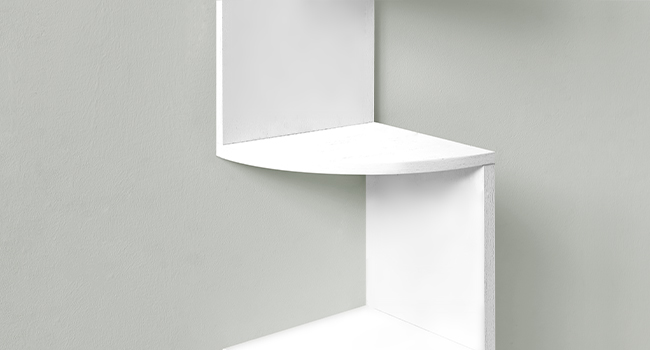 corner bookshelf