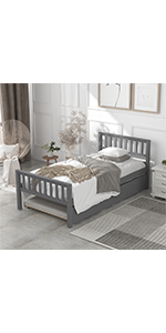Twin bed with trundle