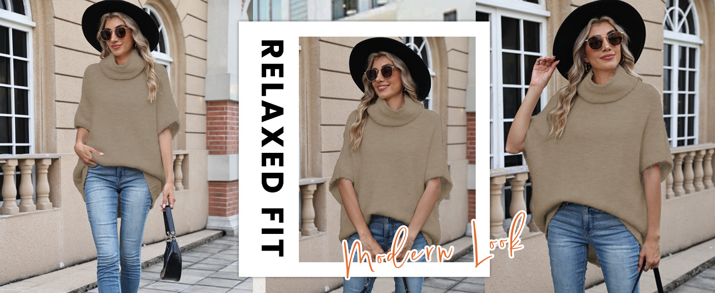Loose Batwing Sleeves for Free Movement