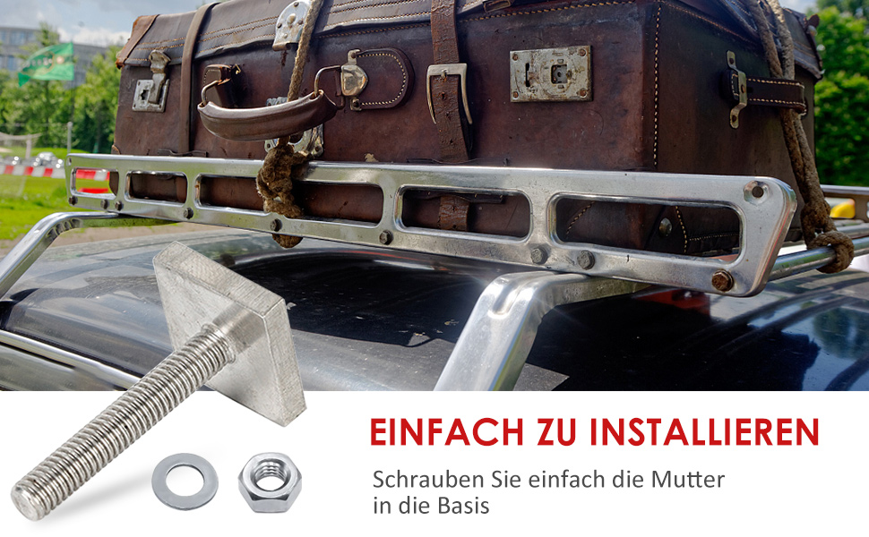 TONAUP TNut Adapter Nutensteine, 6 Stück Edelstahl Nutsteine