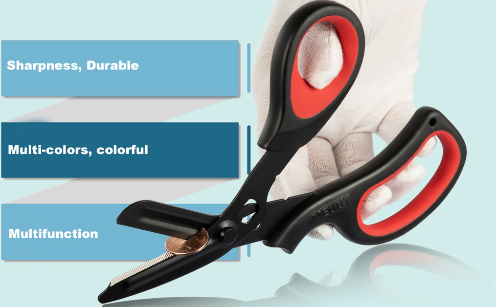 MEUUT 2 Pack Trauma Shears Patented Bandage Scissors