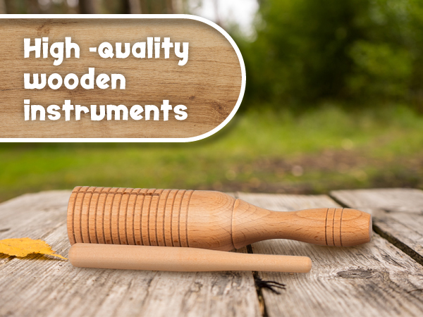wooden music set