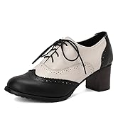 Amazon.com | PIVAPAM Womens Vintage Oxfords Shoes Chunky